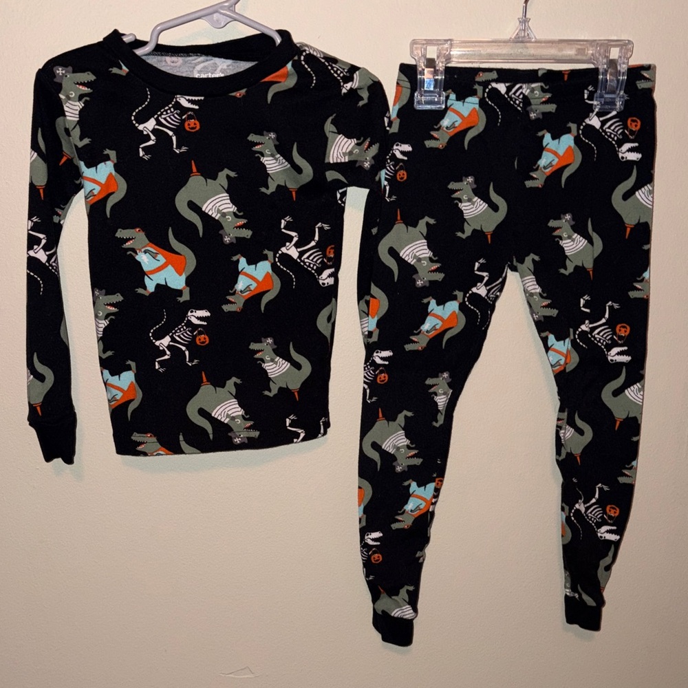 Carter's Dinosaur Skeleton Pajama Set